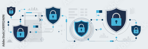 Data protection flow infographic – Ideal for privacy policy pages, corporate security, or digital safety blogs.