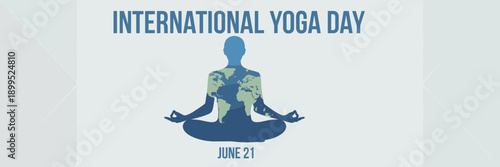 Global yoga day map illustration – Suitable for NGO promotions.