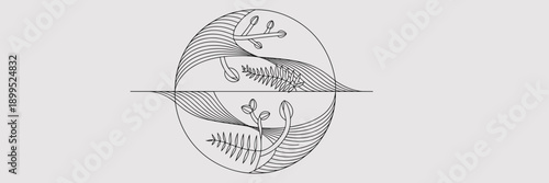 Abstract light and dark balance art – Perfect for concept design.