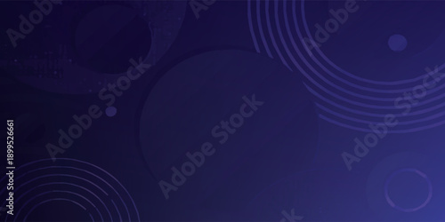 Abstract Dark Blue Background with Concentric Circles and Subtle Light Effects.