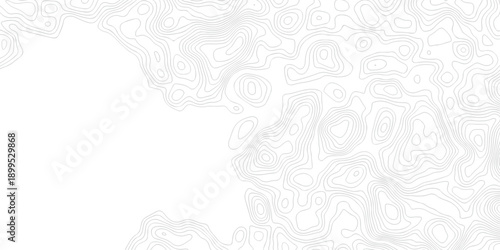 Topo grid map paper black, white contours topography stylized height of the lines map. line counter map terrain design.