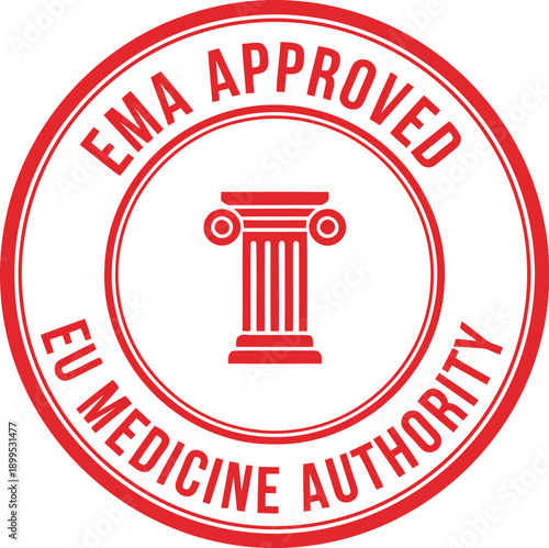 EMA Approved Stamp Badge – EU Medicine Authority Certification Seal for Pharmaceutical Compliance