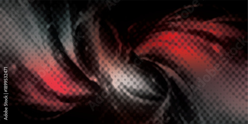 Dynamic Abstract Swirls of Red and Black.