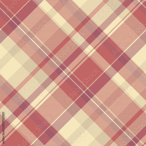 Back to school vector tartan check, variation seamless plaid pattern. Skill texture fabric background textile in light and red colors.