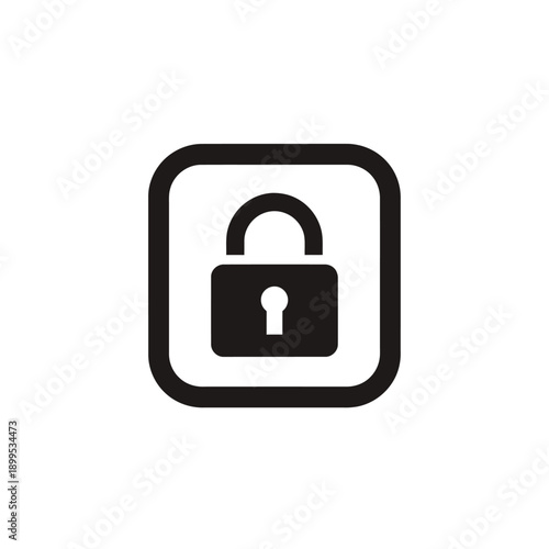 Unlocked padlock icon symbolizing security and access control on digital interface