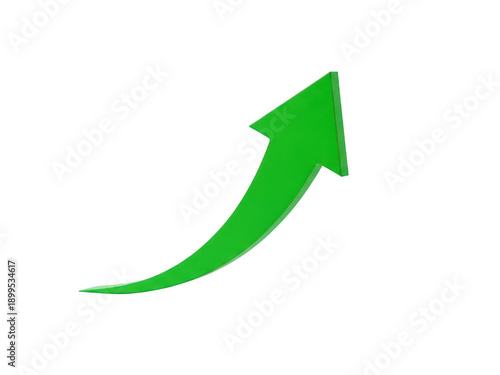 Free Download A vibrant green arrow pointing upwards against a white background. isolated on transparent background - GFXLoad