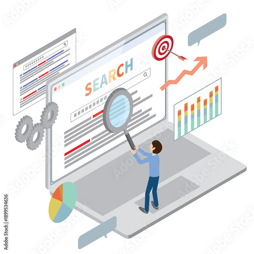 SEOイメージ　ノートパソコン