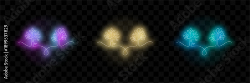 Colorful light effects set