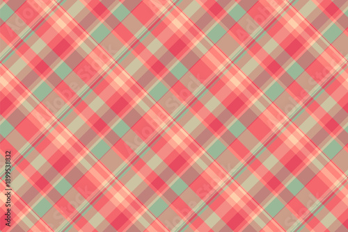 Living room texture textile check, korean vector background fabric. Ribbon seamless pattern tartan plaid in red and orange colors.