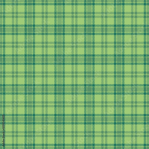Graphic fabric background vector, book check textile tartan. Grand pattern texture seamless plaid in green and teal colors.