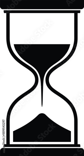 Timeless Flow of Sand in Hourglass Silhouette Symbolizing Passage, Balance, Patience, Mortality, Continuity, and the Inevitability of Time