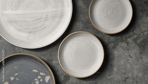 Crafting Unique Ceramic Plates With Detailed Designs and Textures Displayed o...
