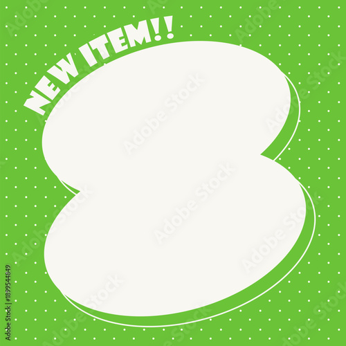 ひょうたん型フレーム　グリーン