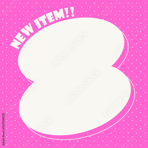 ひょうたん型フレーム　ピンク