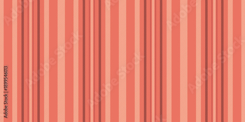 Stylish background pattern vertical, platform stripe lines texture. Layer vector textile fabric seamless in red and peach puff colors.