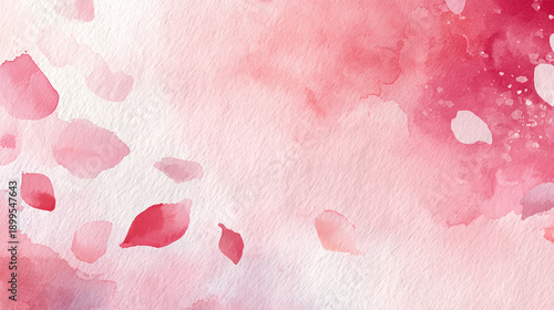 春ピンクのグランジ背景　Generative AI