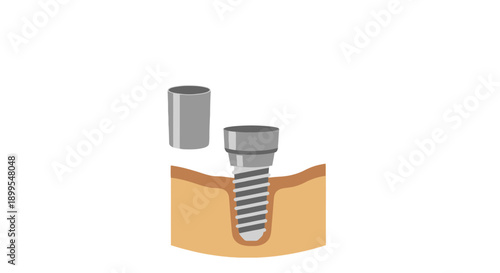 Screw being inserted into a wooden block with a nut on the side in an industrial setting