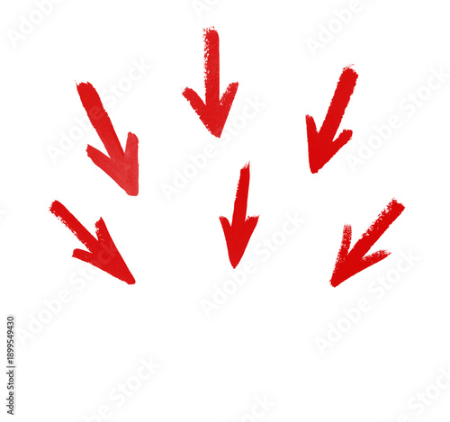 arrows red on a white background
