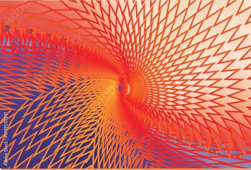 Dynamic pattern of abstract colorful circles and dots, lively and modern illustration