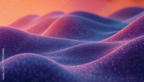 Waves of Color Create Interesting Patterns on Soft Fabric Under Light