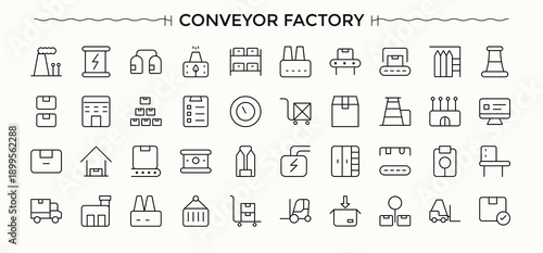 Conversation icon set. Thin web icons. Communication icon set. Included assist, address, info, website, communication and more.