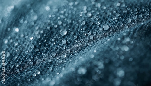 Water Droplets on a Dark Surface Create a Detailed Texture at Close Range in ...