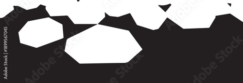 Black and White Abstract Background with Geometric Shapes Design