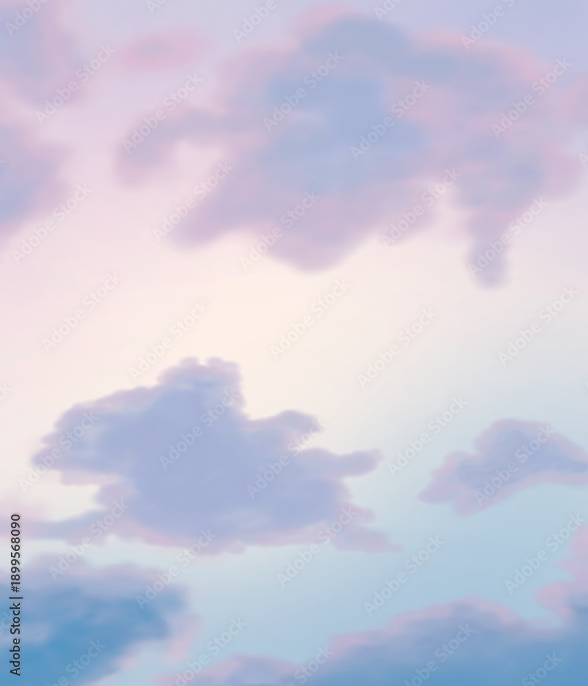 Obraz premium Soft High-Key Pastel Cloud Background
