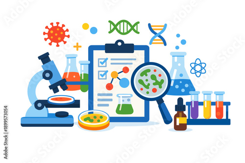 Scientific research and laboratory equipment for medical discovery and analysis