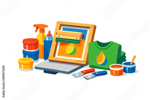 Screen printing equipment and supplies for custom apparel design and production