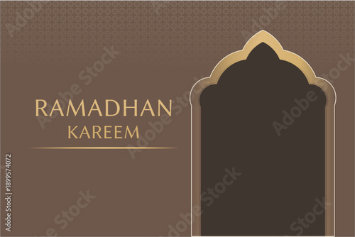 Minimal Elegant Ramadhan Kareem Background Design