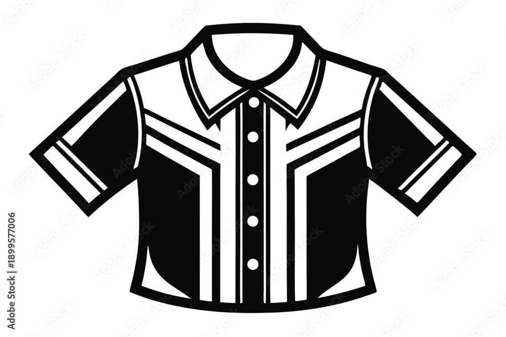 Naklejka premium shirt silhouette line art vector illustration