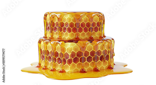 Layered Honeycomb Cake with Drizzling Honey