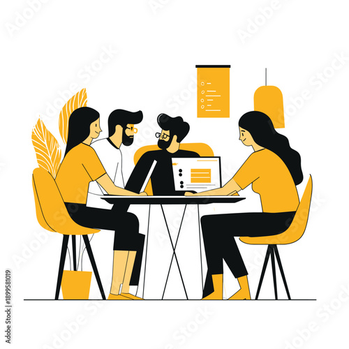 Εκτύπωση καμβά Creative Team Meeting in Modern Workspace