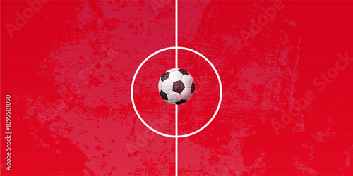 Modern soccer banner background with football on stylized field and dynamic lines. Clean sports design suitable for web banners, advertising, promotions, and digital marketing.Eps10