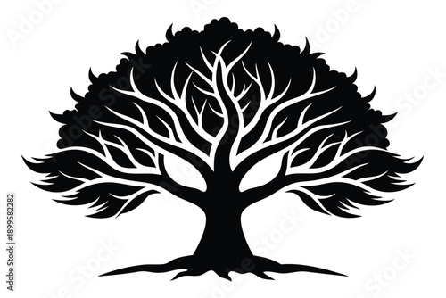 sandalwood silhouette line art vector illustration