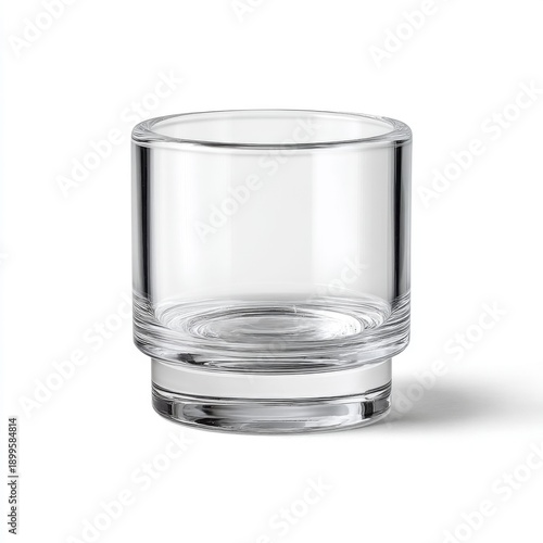 Clear Transparent Glass Tumbler with Simple Design Perfect for Any Beverage or Elegant Decor Arrangement
