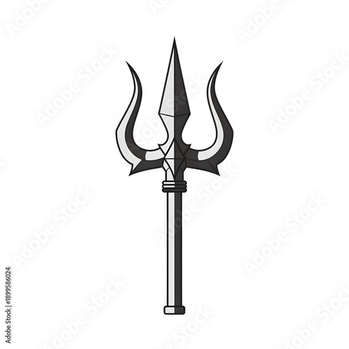 Lord Shiva's Trident, a Symbol of Power and Divinity, Integral to Durga Puja Celebrations