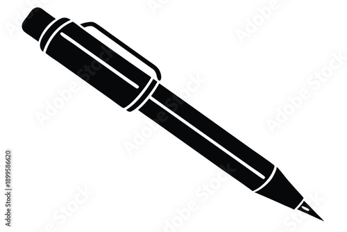 pen silhouette line art vector illustration