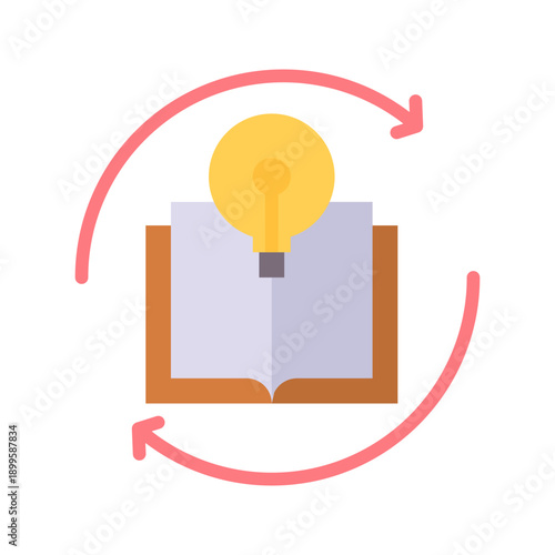 Self-Learning Loop Icon