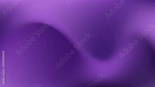 Abstract vibrant deep purple gradient background features smooth flowing silk fabric texture effect with soft blurred contours and curves