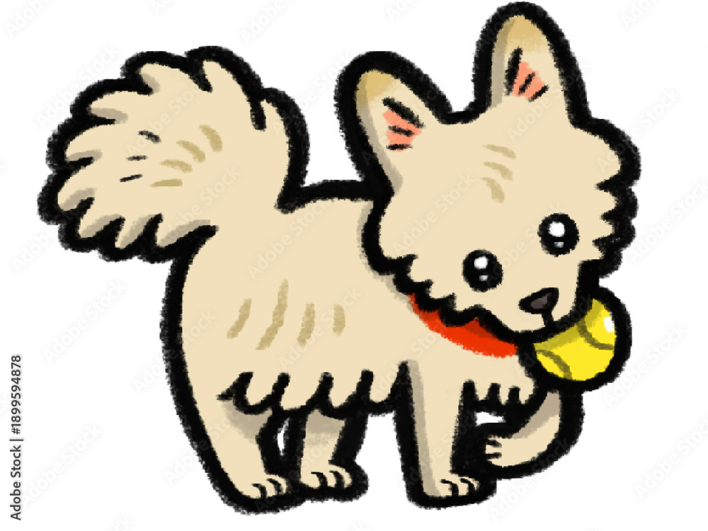 Obraz premium ボール遊びの犬