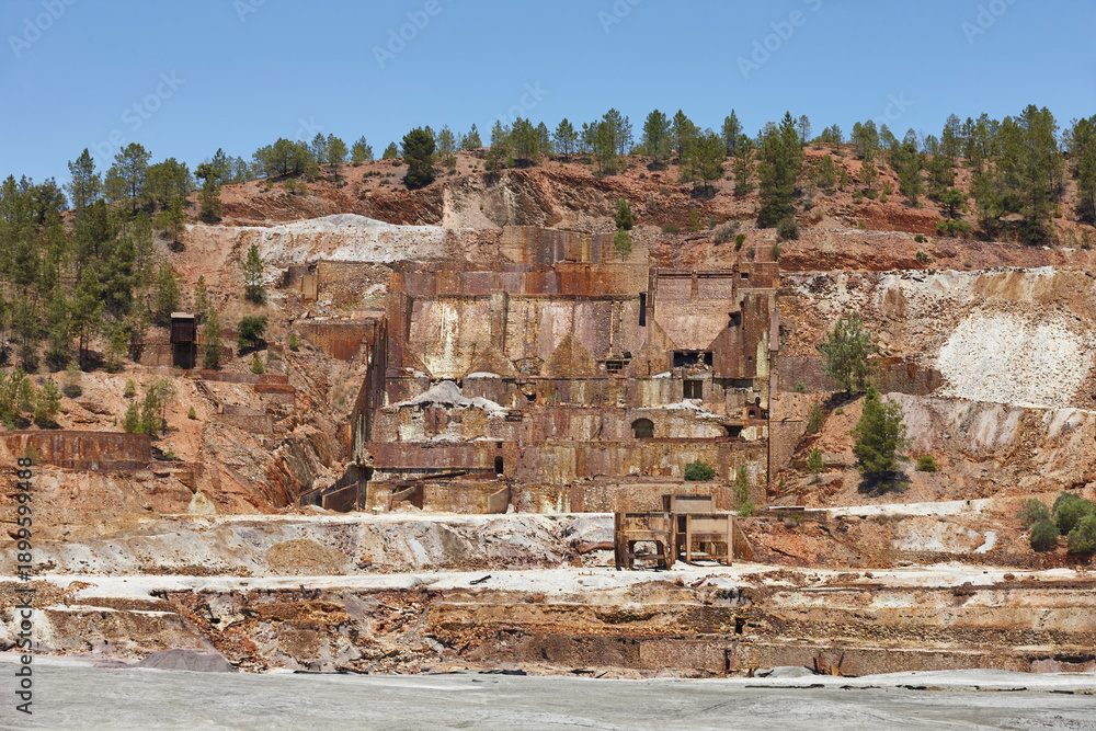 Fototapeta premium Abandoned open cast mine of Riotinto. Huelva, Andalusia. Spain