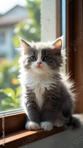 cat on the window