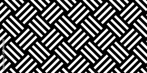 seamless pattern of black and with squares overlap fabric textile design.