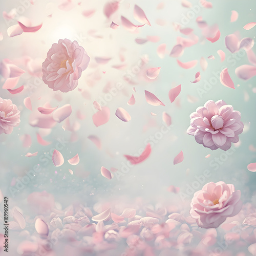 Pink rose background 