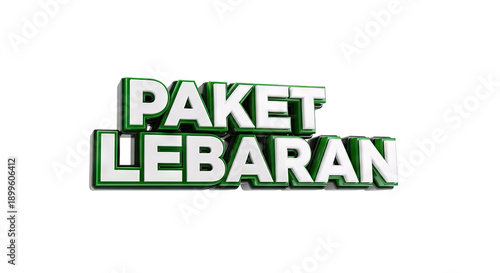 3D Text: Paket Lebaran