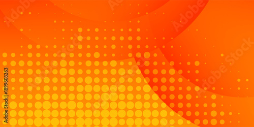 Abstract minimal background with orange color. Dynamic shapes composition. Eps10 vector