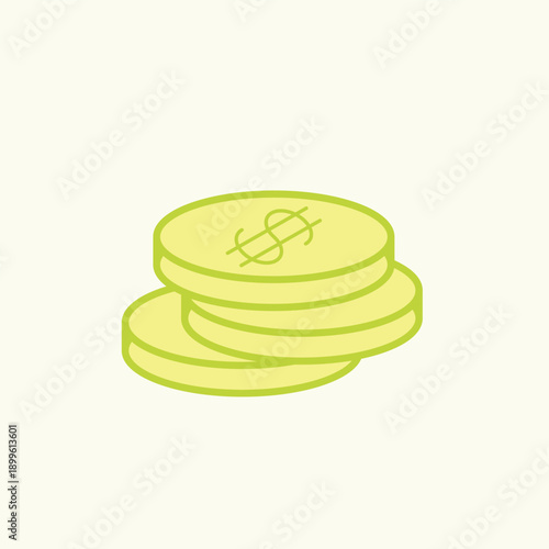 Wallpaper Mural A delicious food snack featuring a stack of golden currency coins next to a sweet slice of cake and breakfast bread with kiwi isolated on a brown background for business finance Torontodigital.ca