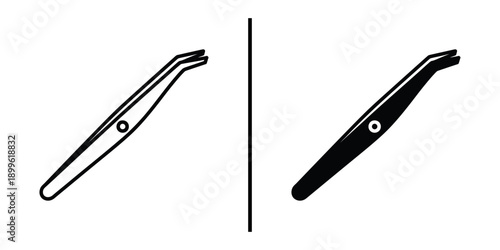 A pair of safety pins in open and closed positions on a white background
